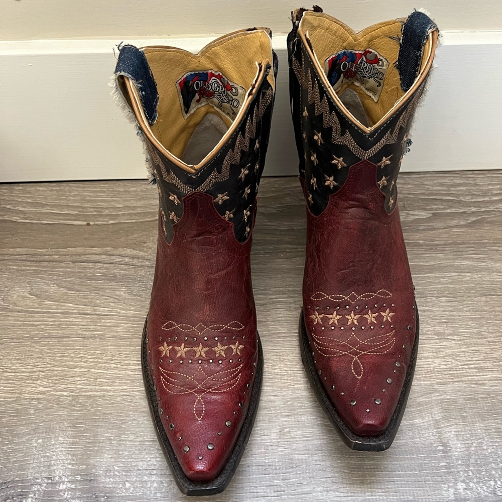 Old Gringo Women’s Booties- Snip Toe. Love the boots only worn a few times.
